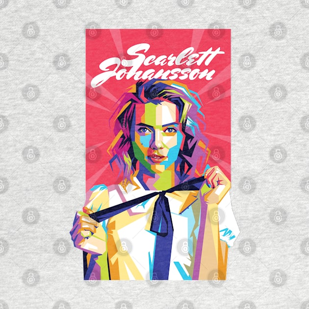 Scarlett Johansson Pop Art by Laksana Ardie Store